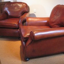 Loose Back Cushioned 1930s Pair