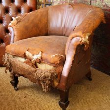 Arts & Crafts Leather Tub Chair